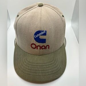Vintage Cummins Onan USA Made Snapback Hat